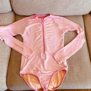 J. Crew Light Pink Kids Swim Rashguard